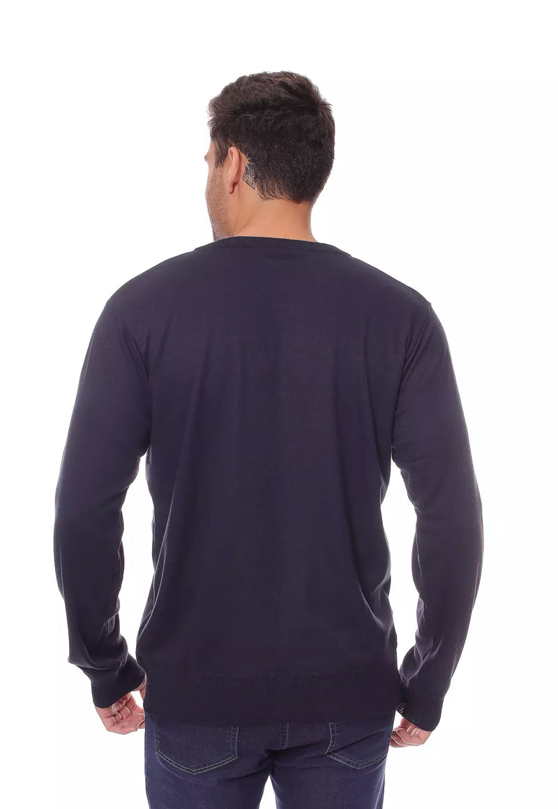 SUÉTER MASCULINO G/O - AZUL MARINHO - 49729