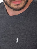 Camiseta Ralph Lauren Masculina Custom Fit - Cinza Graffite