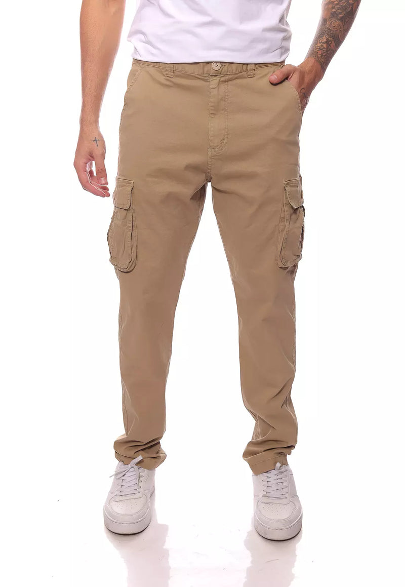 CALÇA CARGO COLOR MASCULINA - KAQUI / REF49446