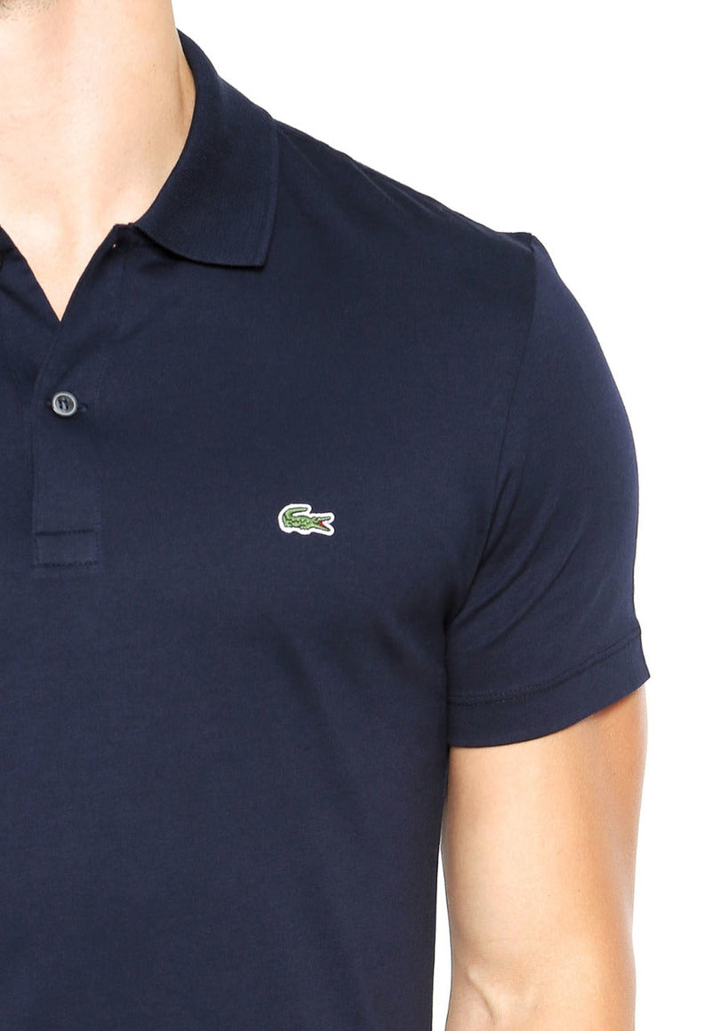 Camisa Gola Polo Lacoste Regular Fit Azul Marinho