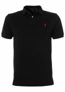Camisa Gola Polo Ralph Lauren Masculina Custom Fit - Preta