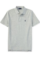 Camisa Gola Polo Ralph Lauren Masculina Custom Fit - Cinza