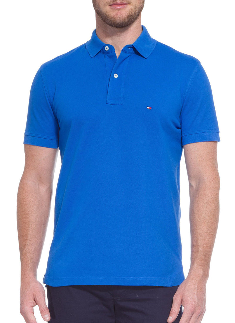 Camisa Gola Polo Tommy Hilfiger Masculina Coupe Sur Ivy - Azul Royal