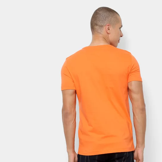 Camiseta Tommy Hilfiger Masculina Classic Nape Laranja