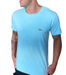 Camiseta Lacoste Masculina Jersey - Azul Bebê