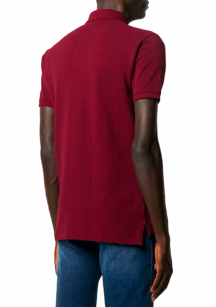 Camisa Gola Polo Ralph Lauren Masculina Custom Fit - Marsala