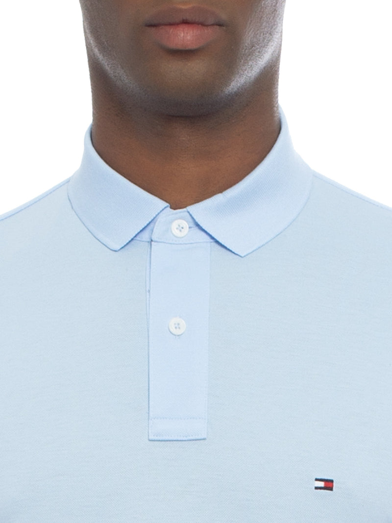 Camisa Gola Polo Tommy Hilfiger Masculina Coupe Sur Ivy - Azul Bebê