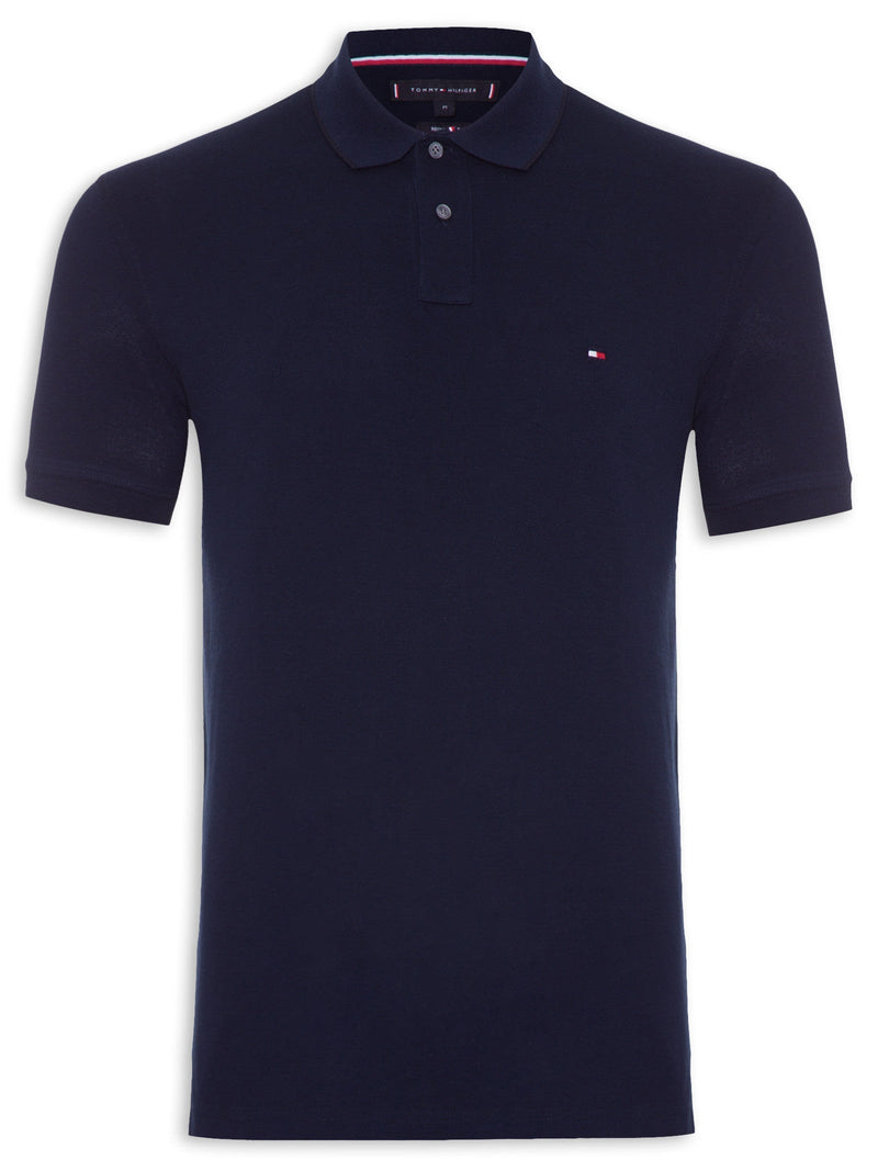 Camisa Gola Polo Tommy Hilfiger Masculina Coupe Sur Ivy - Azul Marinho