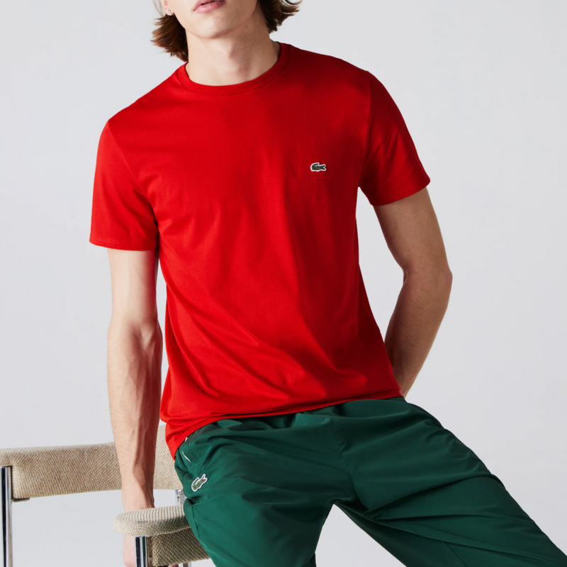 Camiseta Lacoste Masculina Jersey - Vermelha