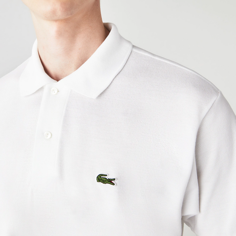 Camisa Gola Polo Lacoste Regular Fit Branca