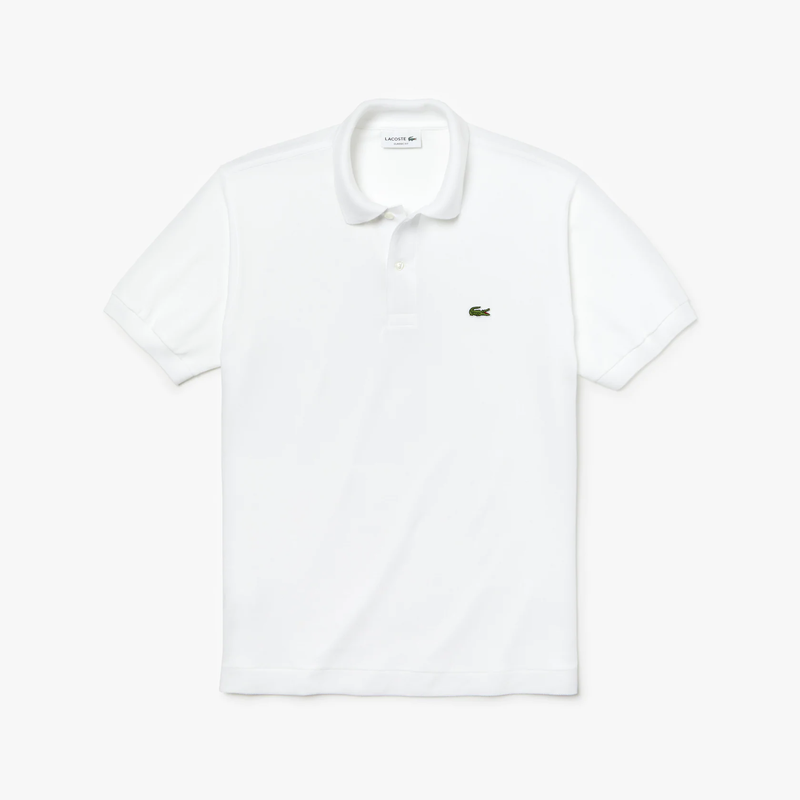 Camisa Gola Polo Lacoste Regular Fit Branca