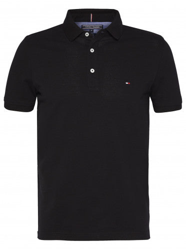Camisa Gola Polo Tommy Hilfiger Masculina Coupe Sur Ivy - Preta
