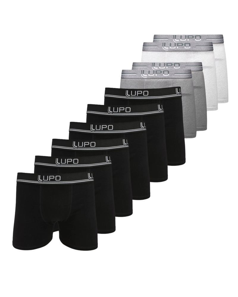 Kit 10 Cuecas Lupo 100% Algodão