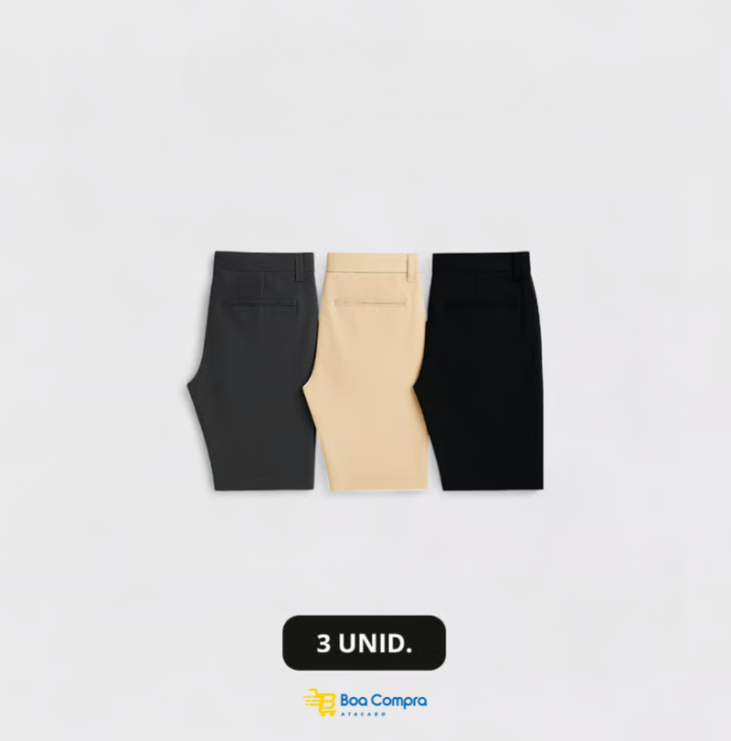 Kit 3 Bermudas Sarja Versatiold