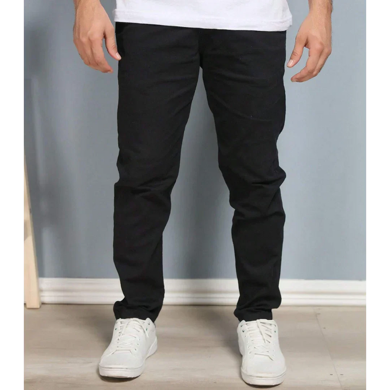 Calça Reta Masculina em Sarja - Kit 4 Unidades 🔥Black Friday🔥