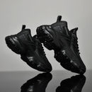 Tênis Masculino Casual Preto com Plataforma 2025