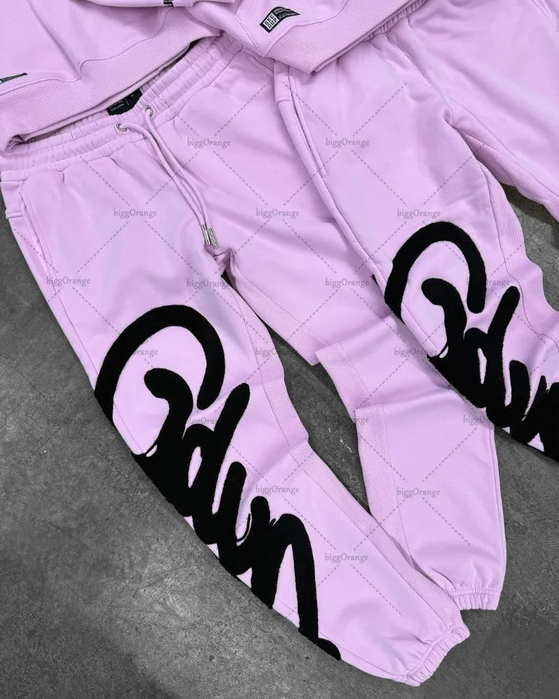 Conjunto Oversized de Moletom Hip Hop Masculino