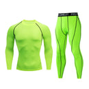 Kit de Roupas de Compressão Masculina para Esportes