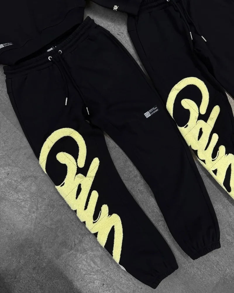 Conjunto Oversized de Moletom Hip Hop Masculino