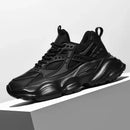 Tênis Masculino Casual Preto com Plataforma 2025