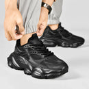 Tênis Masculino Casual Preto com Plataforma 2025