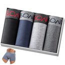 Kit 4 Peças Cuecas Boxers de Algodão Masculino - Conforto e Estilo