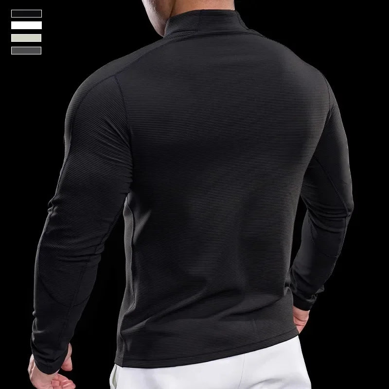 Jaqueta Fitness Masculina de Secagem Rápida e Respirável