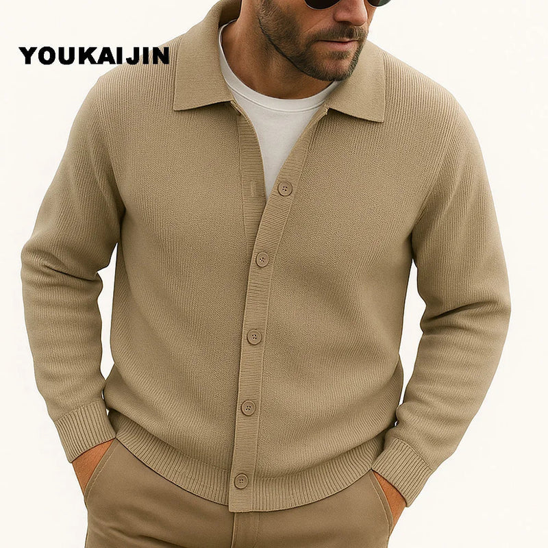 Cardigan Masculino Slim Fit - Estilo Coreano