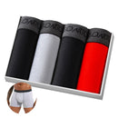 Kit 4 Peças Cuecas Boxers de Algodão Masculino - Conforto e Estilo