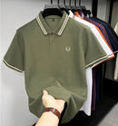 Camisa Polo Masculina de Algodão com Bordado Elegante