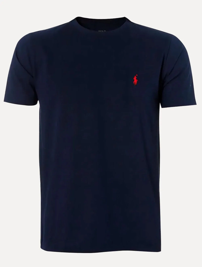 Camiseta Ralph Lauren Masculina Custom Fit - Azul Marinho