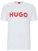 Camiseta Hugo Boss Branco Vermelho Logo