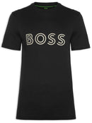 Camiseta Hugo Boss Regular Fit Logo Preto